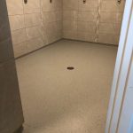 Clubhouse shower floor